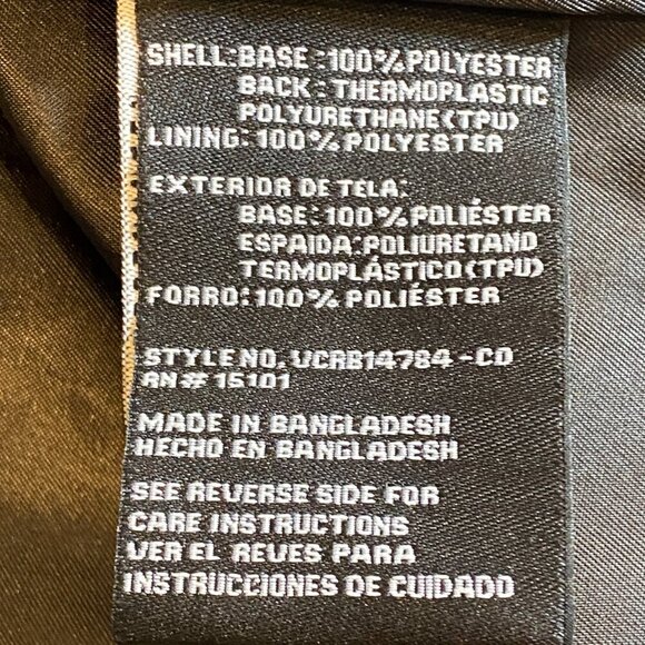 Vince Camuto Lightweight Water and Wind Resistant Rain Jacket XXL Black #51R - Picture 10 of 11